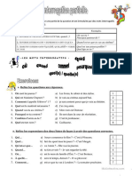 Linterrogation Partielle Exercice Grammatical Feuille Dexercices Guide Gram - 18408 - 1