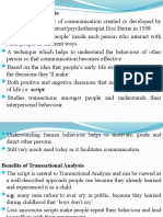 Transactional Analysis