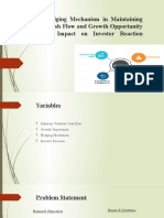 Role of Hedging Mechanism in Maintaining Volatility Cash Flow and Growth Opportunity and Their Impact On Investor Reaction