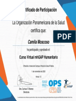 Curso Virtual mhGAP Humanitario-Certificado Del Curso 902518