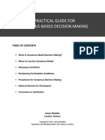 Practical Guide For Consensus-Based Decision Making