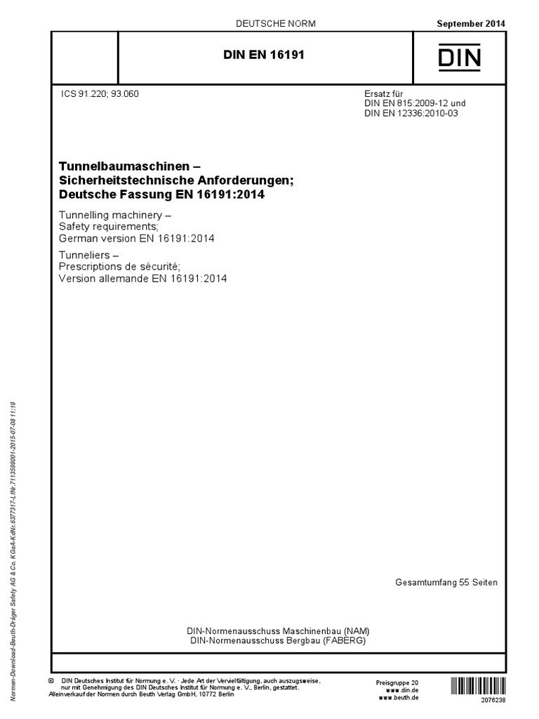 Din - en - 16191 2014 09 | PDF