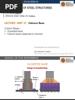 Design of Steel Structures: CIV 342 L:2 T:2 P:0 Credits:4 Btech Iii Year 2 Sem, Lpu Syllabus