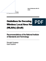 Guidelines For Securing Wireless Local Area Networks (Wlans) (Draft)