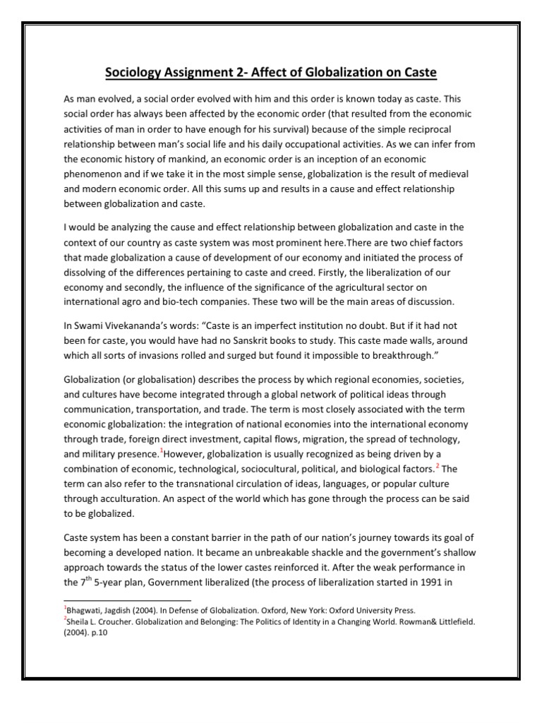 Globalisation in india image