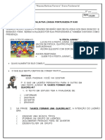 Atividades de Língua Portuguesa e Matemática para 5o ano