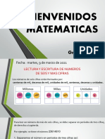 Lectura y Escritura de Numeros de Seis Cifras