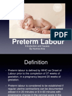Preterm Labour: Introduction and Causes by Humna Anis