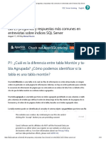 Las 25 Preguntas y Respuestas Más Comunes en Entrevistas Sobre Índices SQL Server