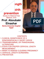 Cervical Length Preterm Birth Prevention: Prof. Aboubakr Elnashar