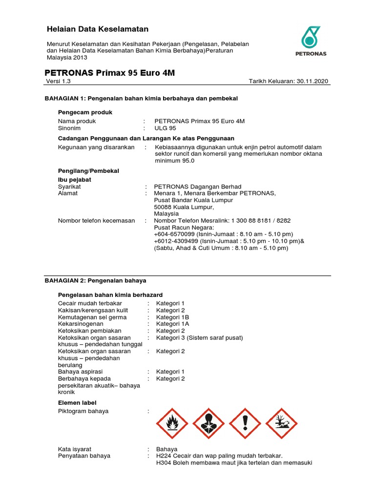 Sds Petronas Petrol BM PDF