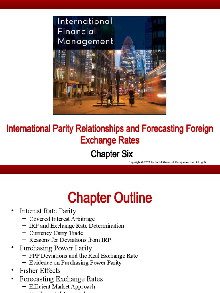International Parity Relationships and Forecasting Foreign Exchange ...