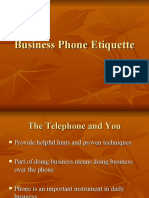 Business Phone Etiquette