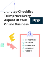 A 5-Step Checklist To Improve Every Aspect of Your Online Business