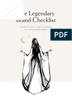 The Legendary Brand Checklist