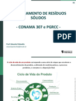 Gerenciamento de resíduos da construção civil segundo PGRCC e CONAMA 307