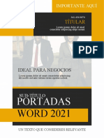 Portada de Word Amarillo para Negocios Internacionales