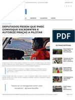 Deputados pedem que PMSC convoque excedentes e autorize praças a pilotar - Jornal Folha do Litoral