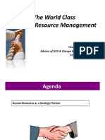 The World Class Human Resource Management: Advisor of GCG & Change Management