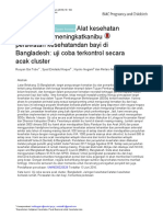 2018 Alat kesehatan seluler untuk meningkatkan perawatan kesehatan ibu dan bayi di Bangladesh uji coba terkontrol secara acak cluster-converted