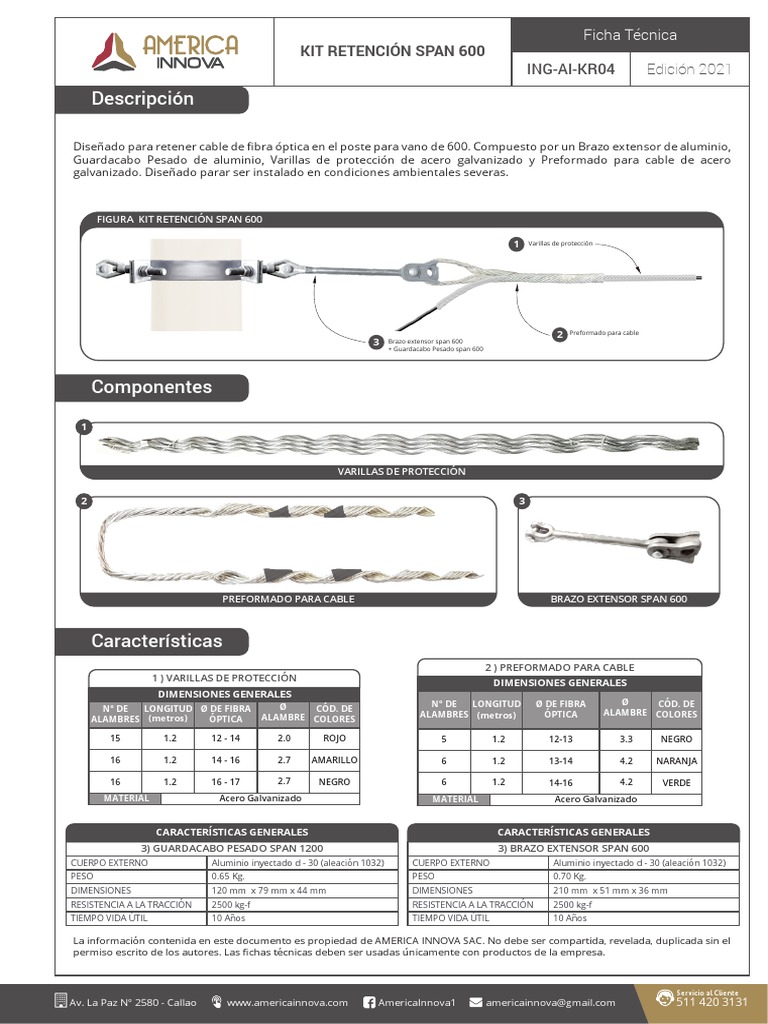 Kit Retención Span 600 | PDF | Ingeniería de Edificación | Rieles