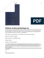 Outlines of Dairy Bacteriolo