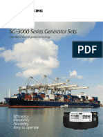 SG-3000 Series Generator Sets: Efficiency Reliability Flexibility Easy To Operate