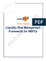 Liquidity Risk Management Framework For NBFCS: Study Notes