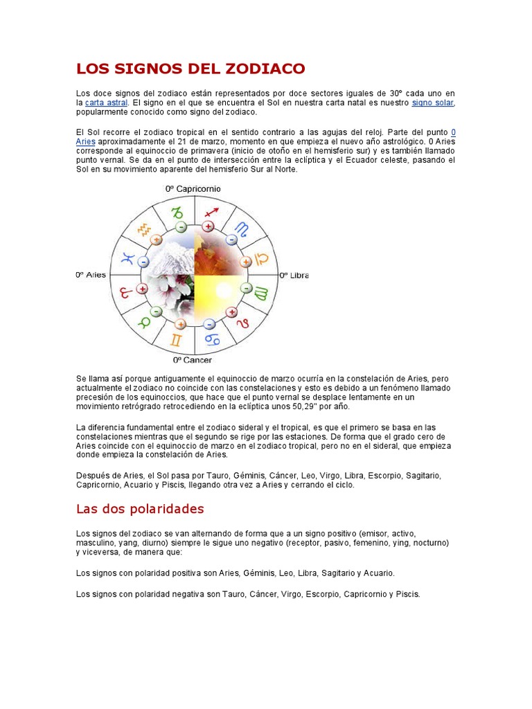 Signos | PDF | Zodíaco | Signo Astrológico
