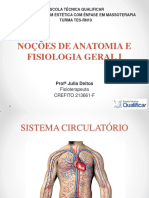Aula 7 - Noções de Anatomia e Fisiologia Geral I - SISTEMA CIRCULATÓRIO (1)
