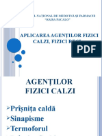 Aplicarea Agenţilor Fizici Calzi, Fizici Reci