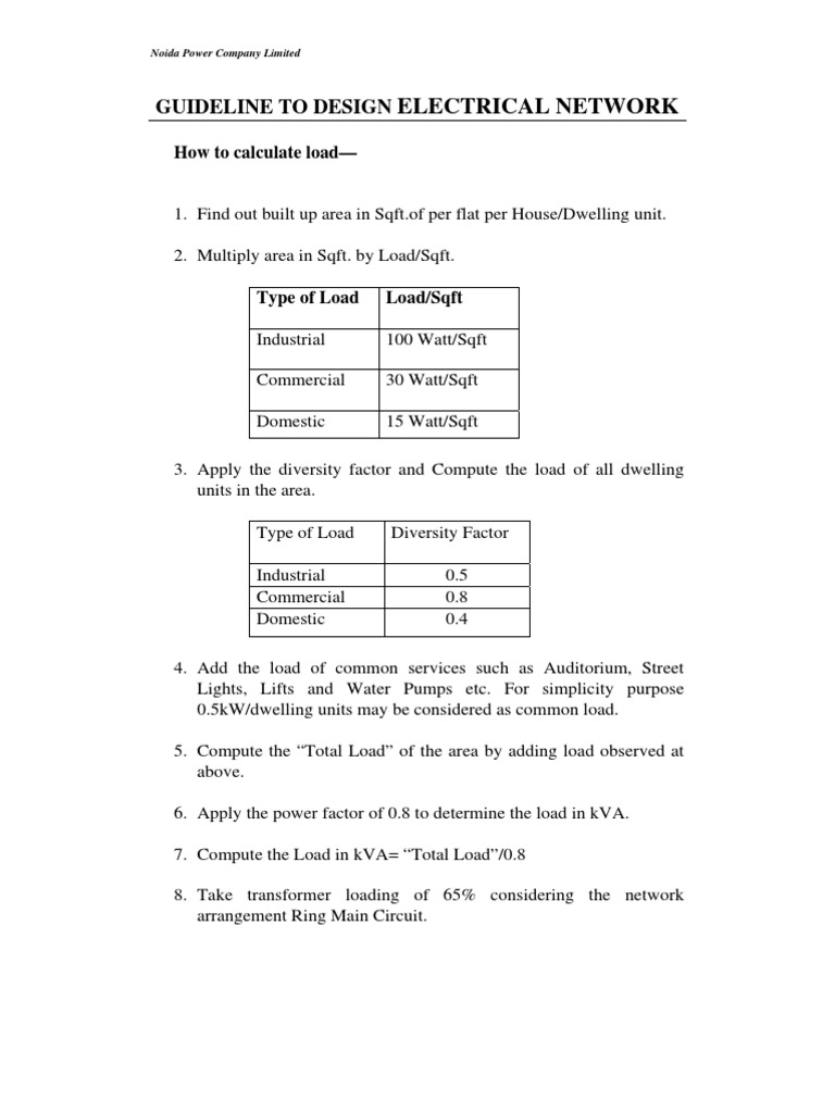 Guidelines Network Design | PDF