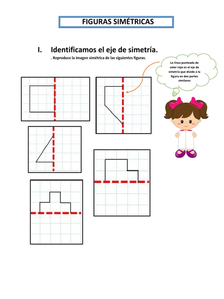 Figuras Simétricas para Niños de Primaria | PDF, image size:768x1024