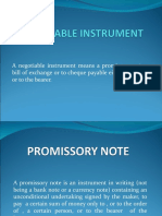 Types of negotiable instruments and their key features