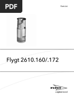 Flygt 2610.160/.172: Parts List