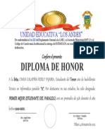 Modelo de Diploma - Milenio