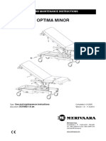 Merivaara Patient Bed Optima - Manual