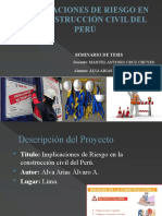 Implicaciones de Riesgo en A Construcción Civil Del Peru
