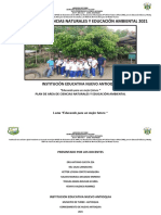 FORMATO PLAN de ÁREA Ciencias Naturales y Educacion Ambiental 2020