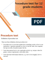 Procedure Text