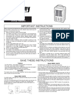 Important: MMH Series Utility Heaters