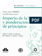 (Filosofía y Derecho. Serie Diálogos) Juan Pablo Alonso (Coordinador) - Imperio de La Ley y Ponderación de Principios-Astrea (2018)