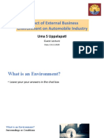 Business Environment - Automobile