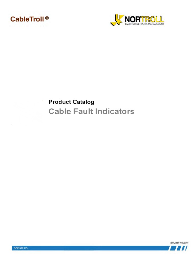 Cable Fault Indicators: Product Catalog | PDF | Scada | Computer Network