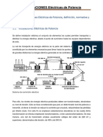 UNIDAD 1 - Instalaciones Eléctricas de Potencia, Definición, Normativa y Clasificación.