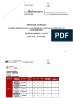 Programa Sinoptico Pnfa 2014