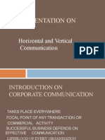 Presentation On: Horizontal and Vertical Communication