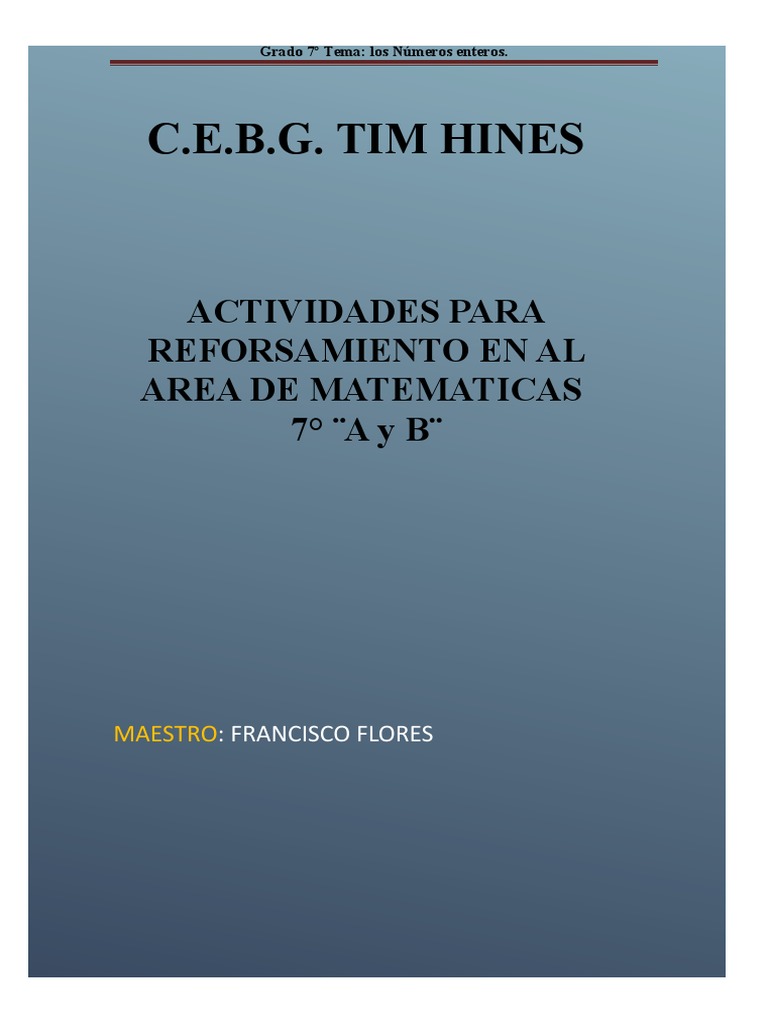 Taller Septimo A y B | PDF