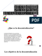 PP La Descentralización en Colombia