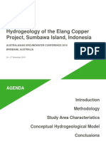 AGC 2019 - Hydrogeology of The ELang Copper Project, Sumbawa Island, Indonesia